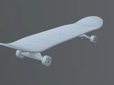 Skateboard Free low-poly 3D model