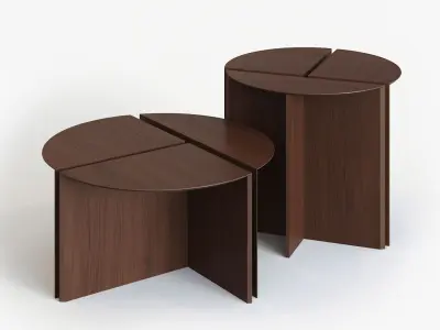 Coffee tables KALIMANTAN Archipelago 3D model