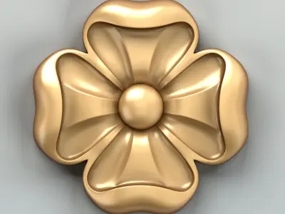 Round rosette 046 3D model