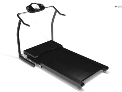 Treadmill gym machine 3D model