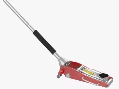 Car Jack Red Floor Low-poly 3D model