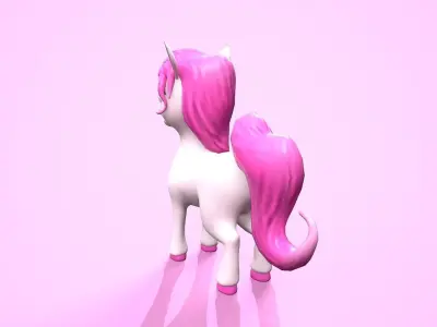 cartoon pony elysa Low-poly 3D model