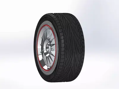 Wheel 18inch Foose Stardust FR02 for scale model 3D print model