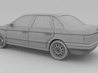 Volkswagen Passat B3 HDRI 3D model