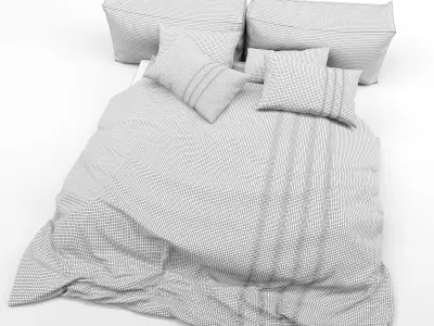 Bed design 3D model purchase