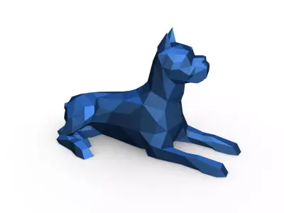 Boxer figure 3D print model