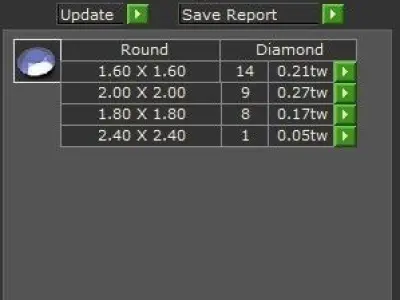 V Shape Diamond Necklace 2450 3D print model
