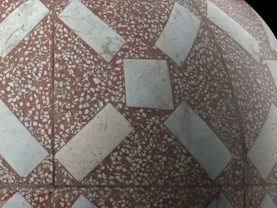 Tiles Materials- 3 Patterns Paving  Pbr 4k Seamless Low-poly 3D model