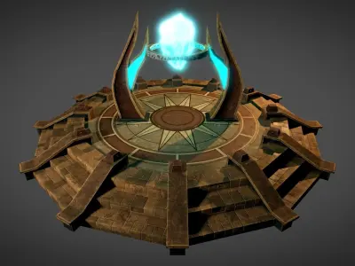 Desert Portal Low-poly 3D model