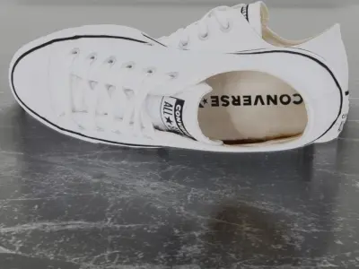 CONVERSE 3D SHOES - WHITE LOW Low-poly 3D model