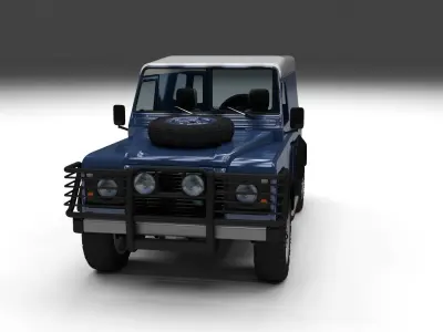 Full Land Rover Defender 90 Hard Top 3D model