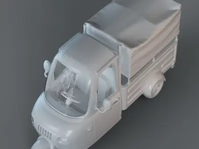 Cartoon Three Wheeler 3D model