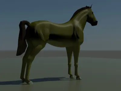 Horse Low-poly 3D model
