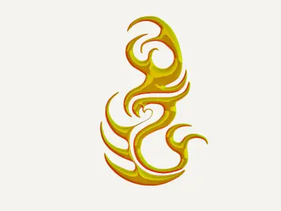 Dragon ornament Free 3D model