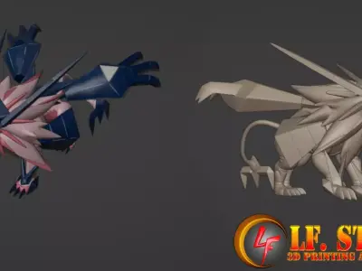 Pokemon Necrozma DuskMane 3D model