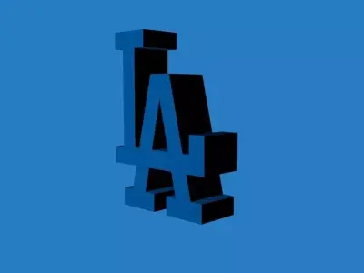 Los Angeles Dodgers Team Logo 3D model