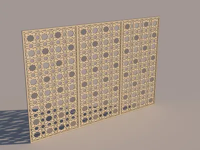 Jali with Mirror 3D model