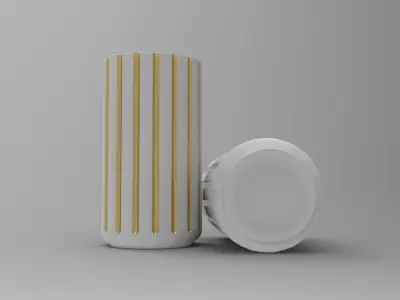 Lyngby Vase Low-poly 3D model