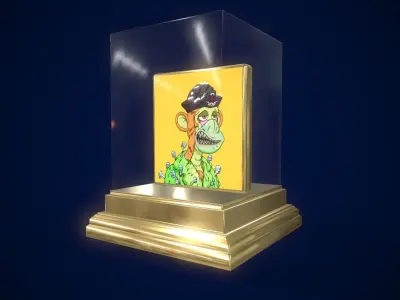 Mutant Ape 20 Gold Club Low-poly 3D model