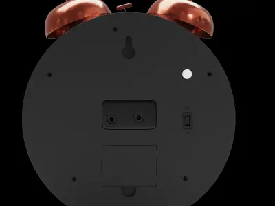 Vintage alarm clock Low-poly 3D model