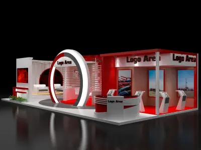 Booth Exhibition Stand a120 3D model