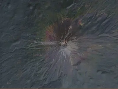 Mount Fuji Free low-poly 3D model