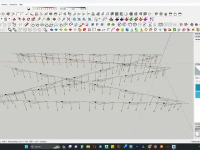 Outdoor hanging lights 3d model 3D model