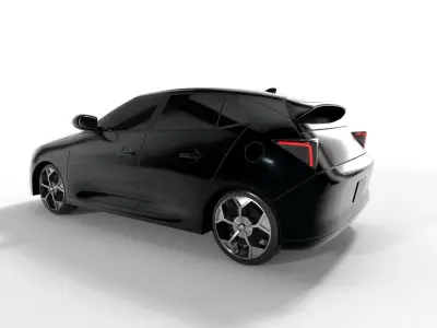 Hatchback Car 3D model