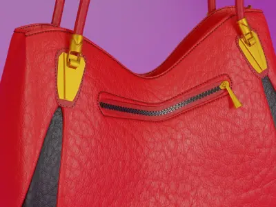 Red Handbag 3D model