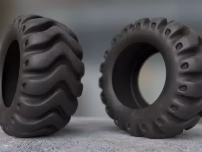 Heavy Duty Tire 3D model