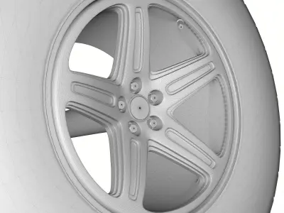 Wheel Tire dirty 3D model