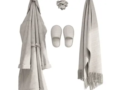 Bathroom Decorative Set 3D model