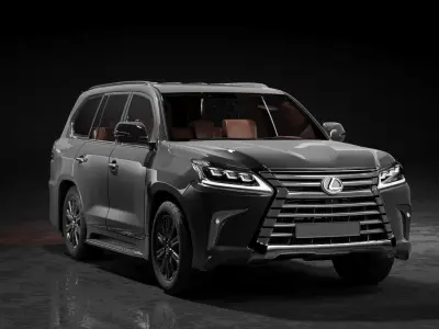 Lexus LX570 3d Model Low-poly 3D model