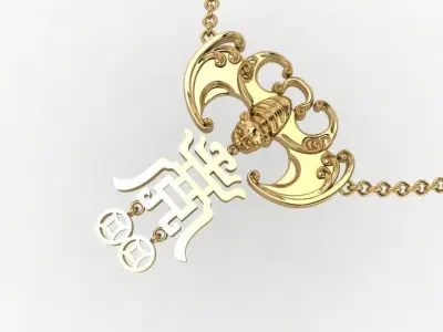 pendant bat 3D print model