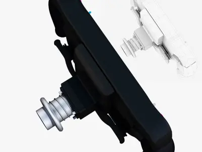 MP4-31 Steering Wheel Low-poly 3D model