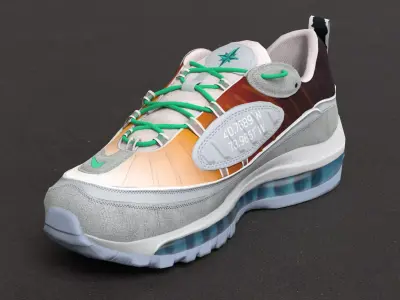 Nike air max 98 sport shoes 3D model