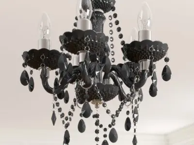   Light Candle Style Chandelier 3D model