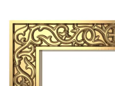 Carved Picture Frame 3D model
