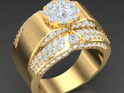 Luxury Men Rings Designs 6MR036 3D print model