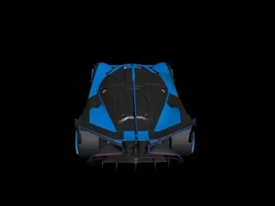 bugatti bolide Low-poly 3D model