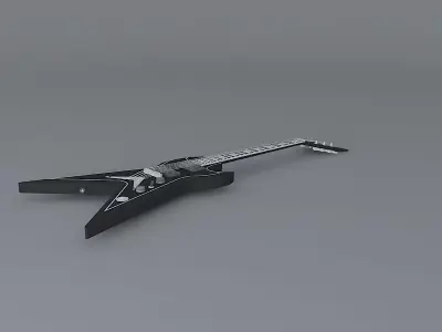 Dean Splittail model guitar Free 3D model