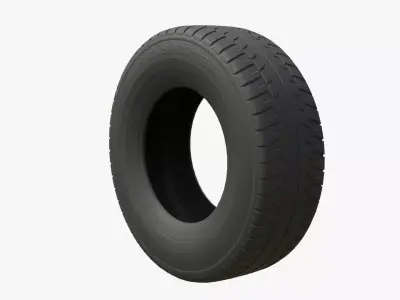 Generic Tire 01 Low-poly 3D model