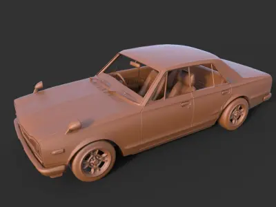 Nissan Skyline 2000GT 3D print model