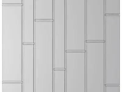 Wall Panel 3d model Low-poly 3D model 6