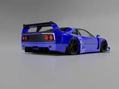 F40 Liberty Walk 3D model