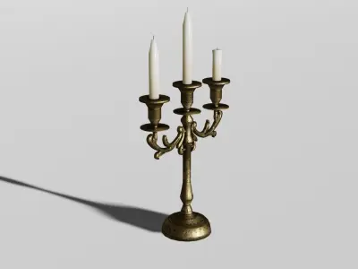 Candle Stick Free 3D model