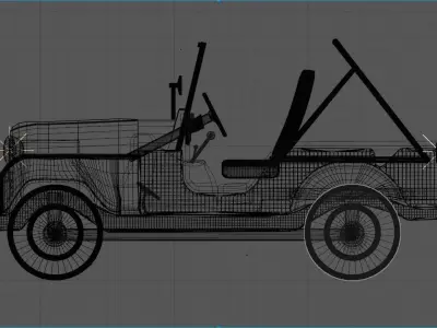 ceep cj-6 Low-poly 3D model