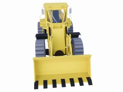 bulldozer 3D print model