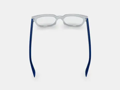 Winston Eyeglasses in Crystal with Inlet Crystal and Oak Barrel 3D model