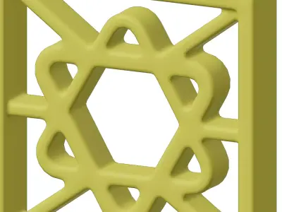 Plastic Spectacular Window Grill Toy 3D model